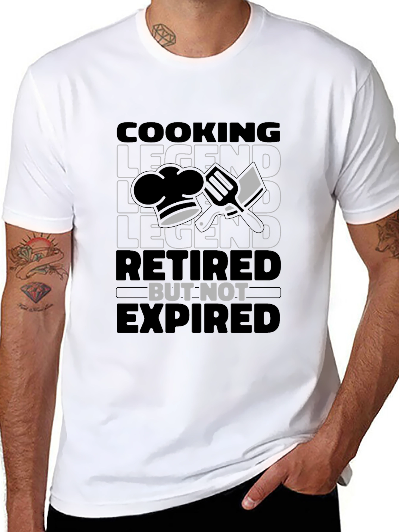 Cooking Legend Retired But Not Expired Graphic T-Shirt