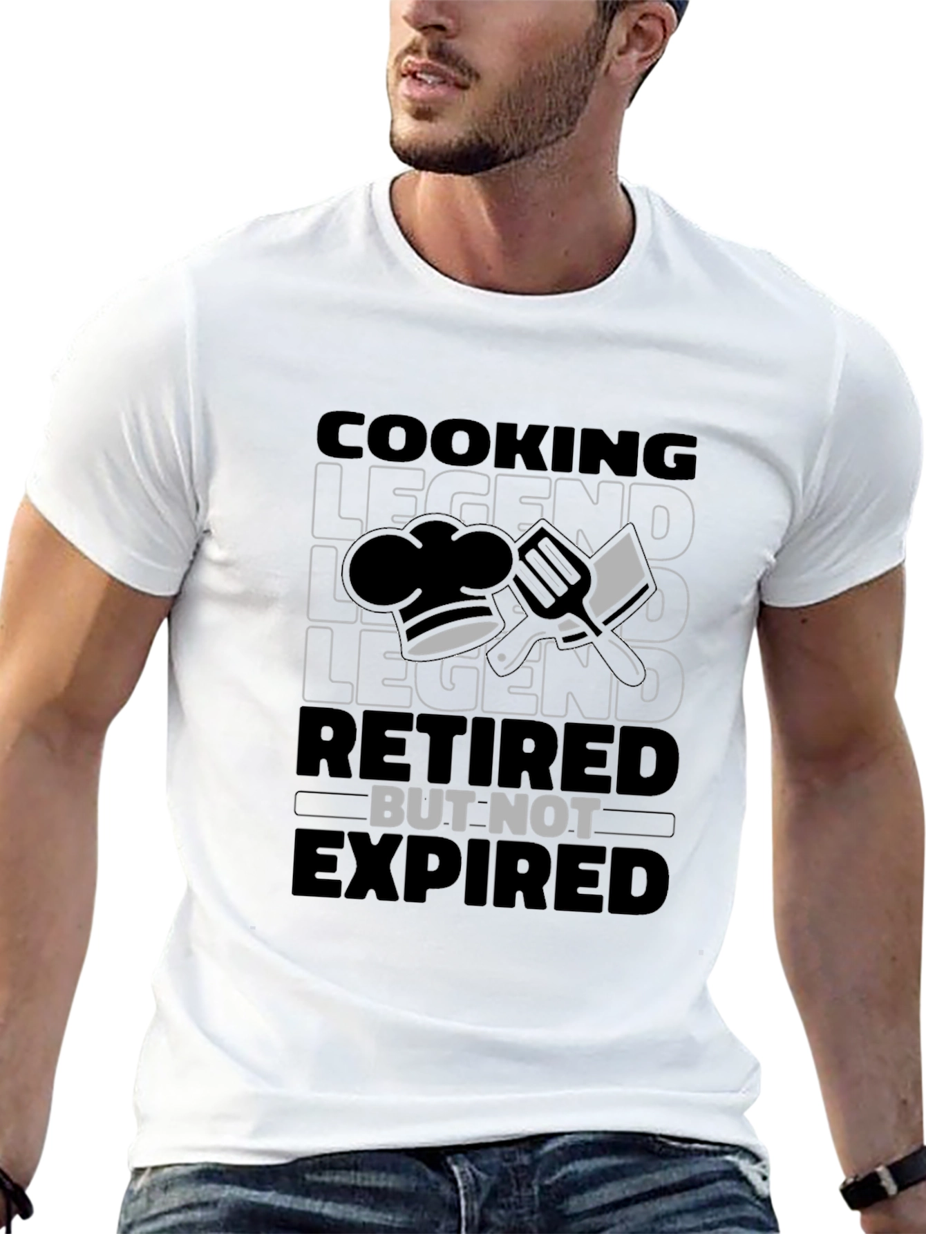 Cooking Legend Retired But Not Expired Graphic T-Shirt