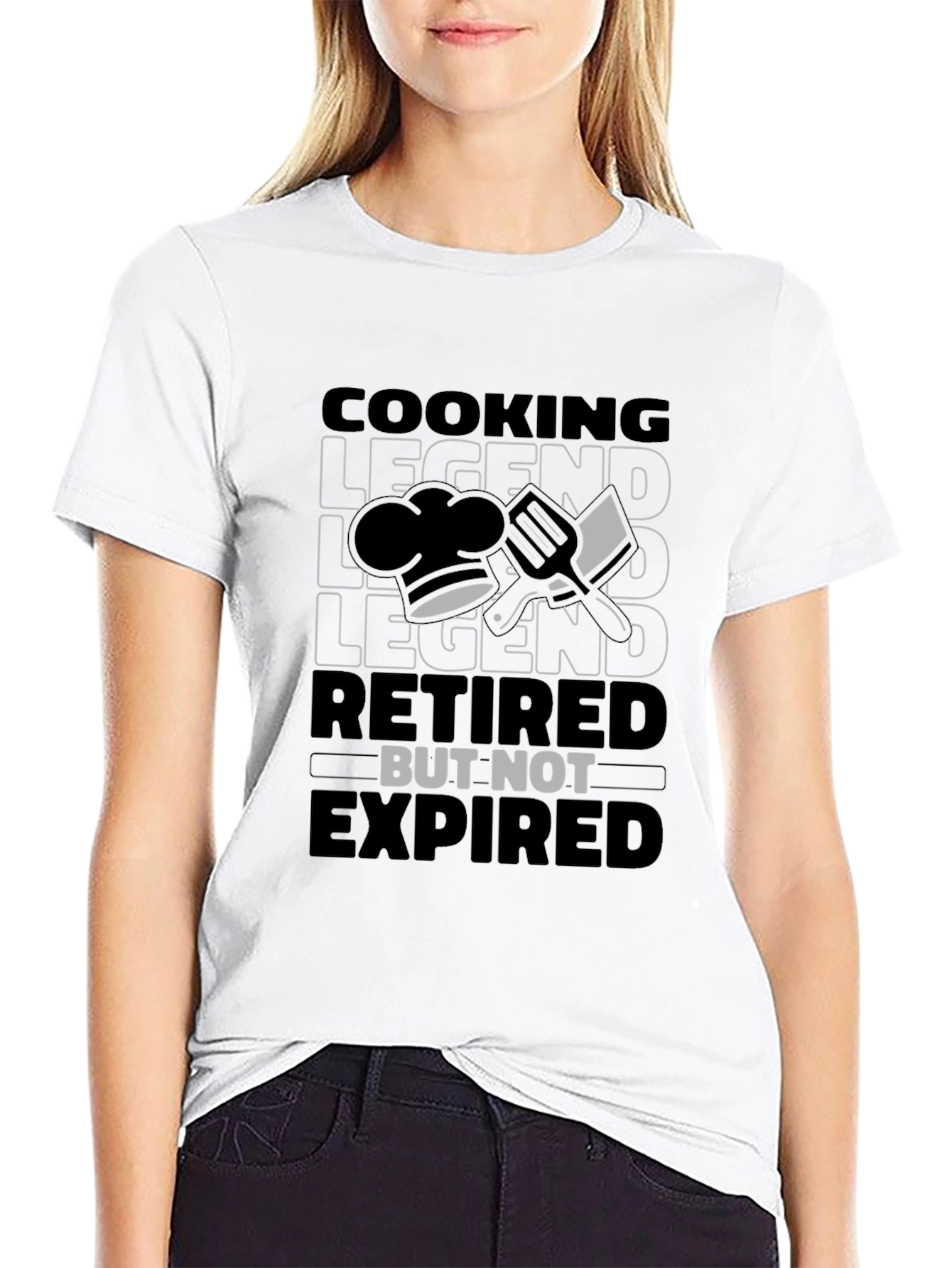 Cooking Legend Retired But Not Expired Graphic T-Shirt