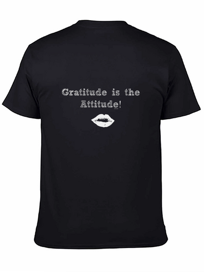 Gratitude Attitude Black Graphic Tee