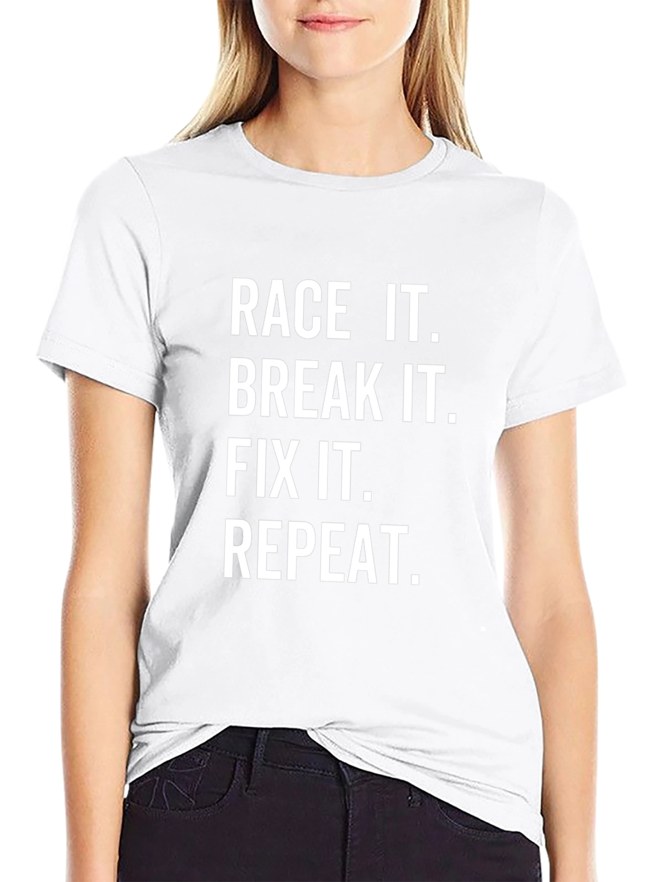 Race It Break It Fix It Repeat Black T-Shirt