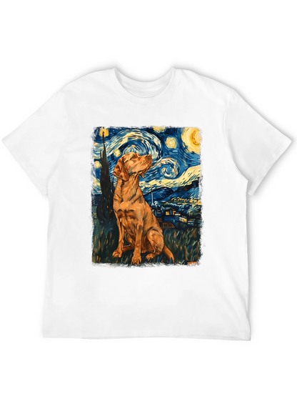 Starry Dog T-Shirt - Artistic Canine Design