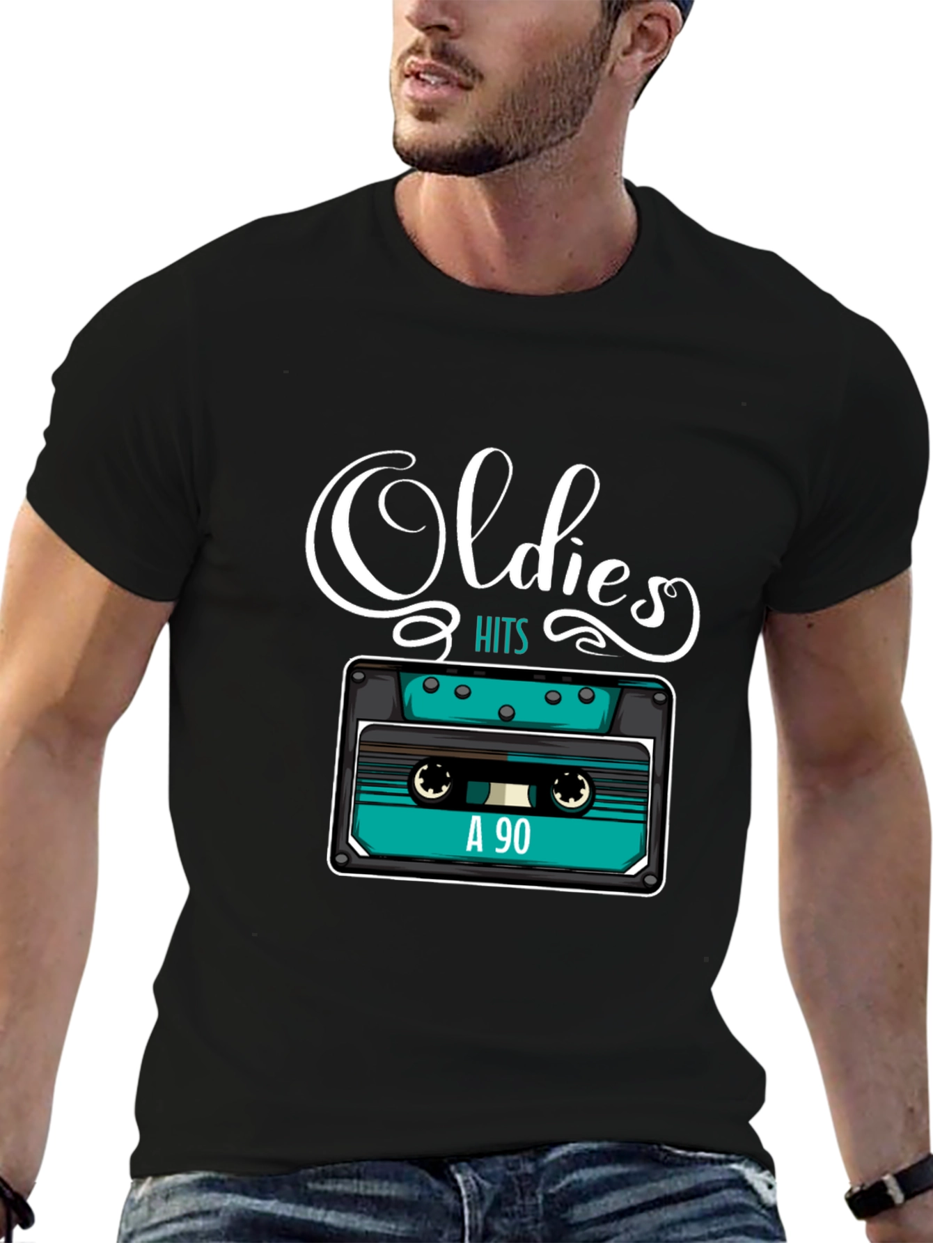 Oldies Hits Cassette Tape Graphic Tee