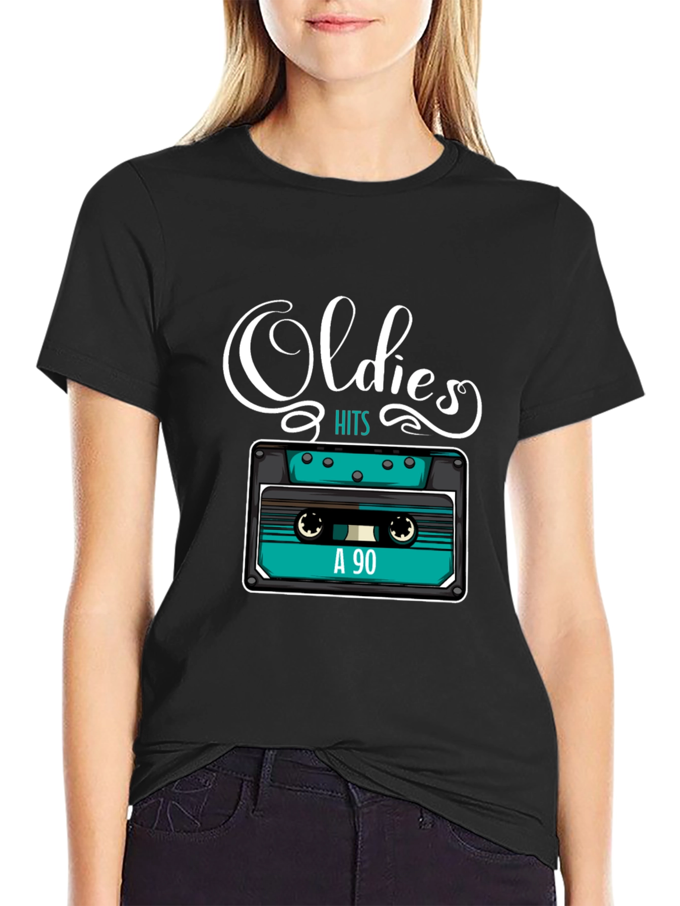 Oldies Hits Cassette Tape Graphic Tee