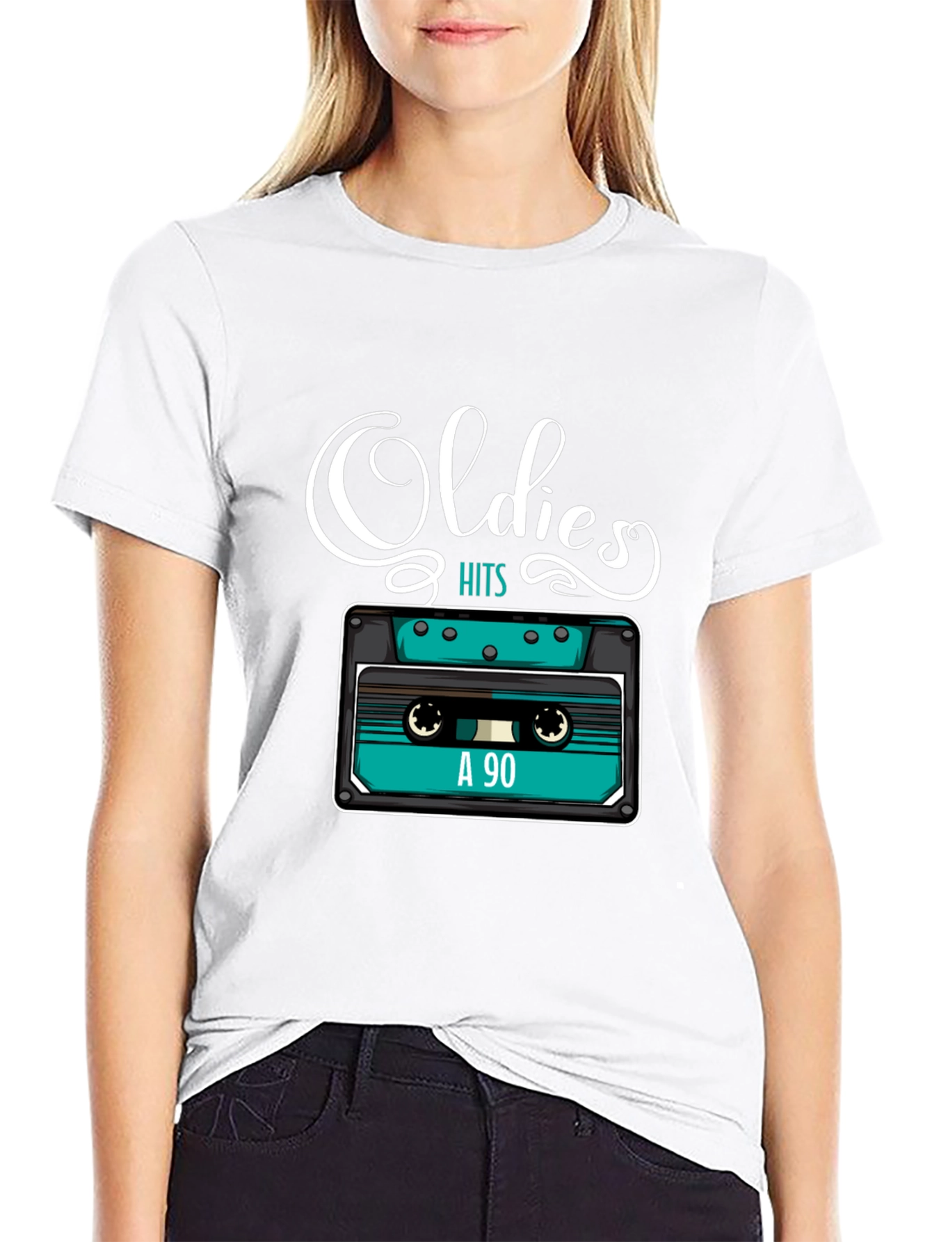 Oldies Hits Cassette Tape Graphic Tee