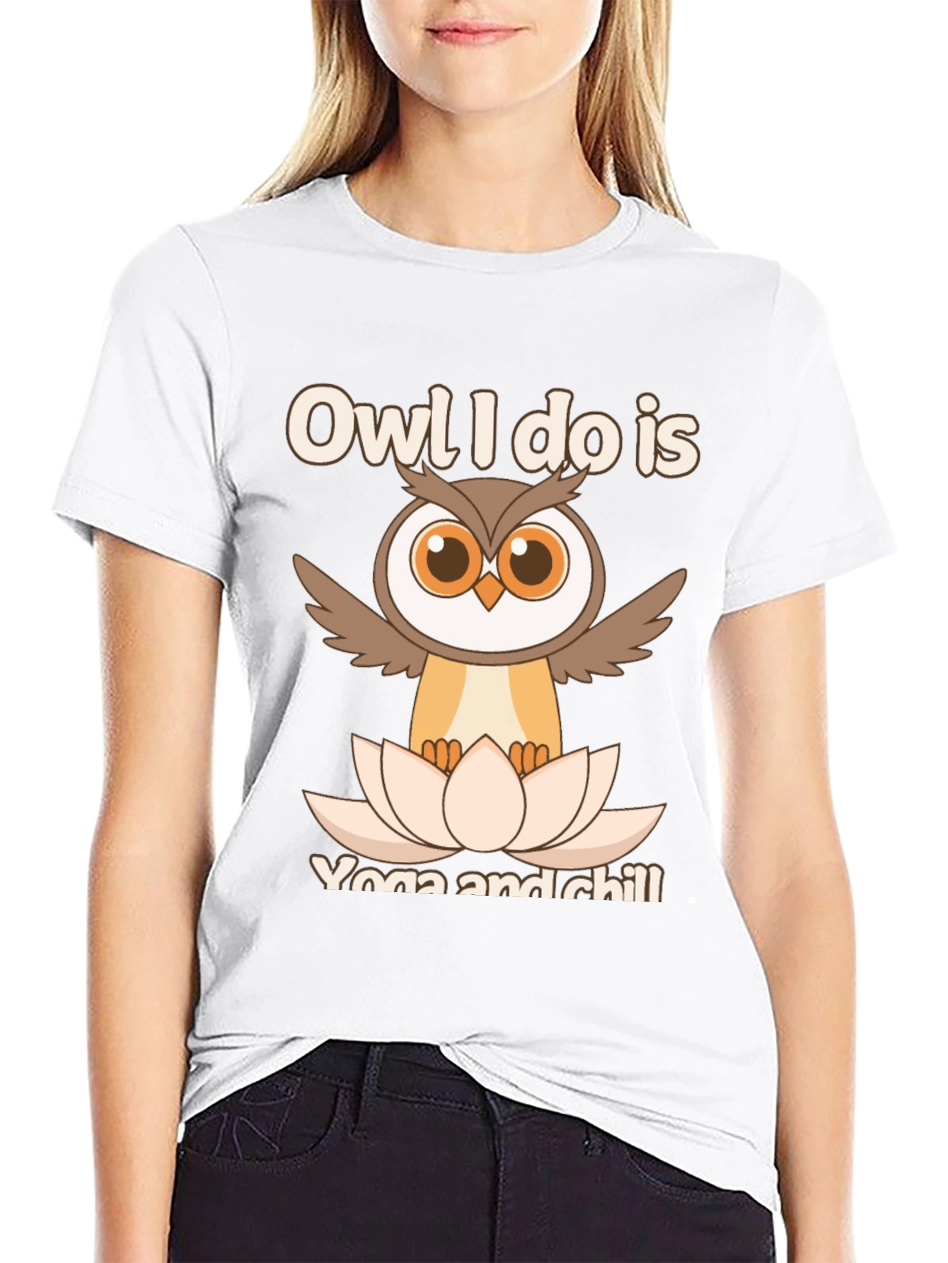 Owl Yoga & Chill Graphic T-Shirt