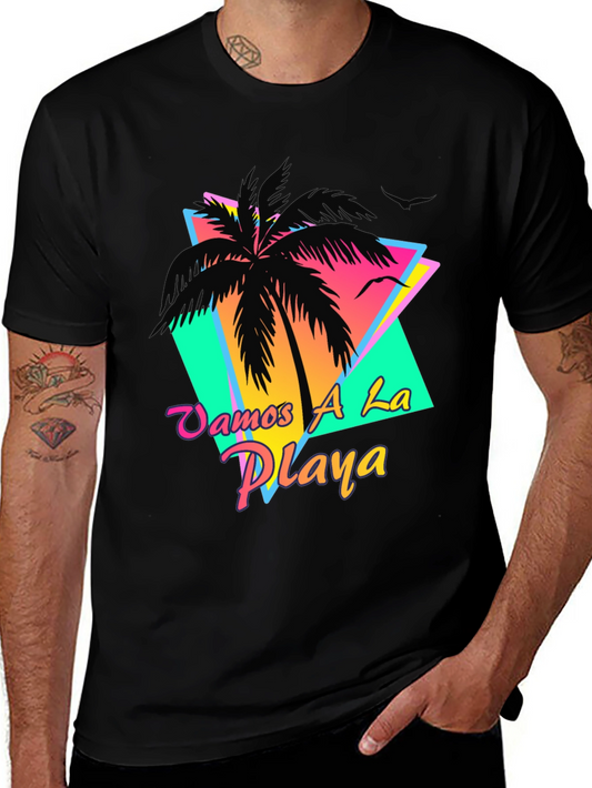 Vamos a La Playa Graphic Tee - Retro Beach T-Shirt