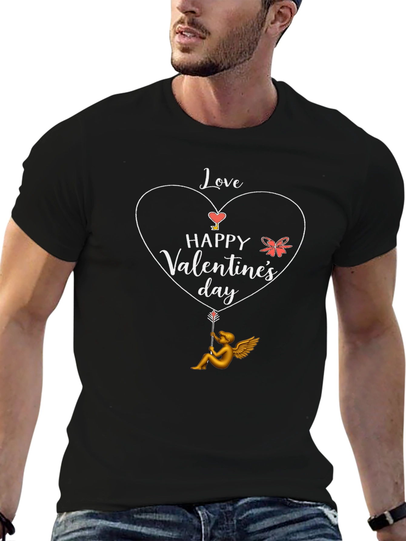 Happy Valentines Day T-Shirt Cupid Love Design