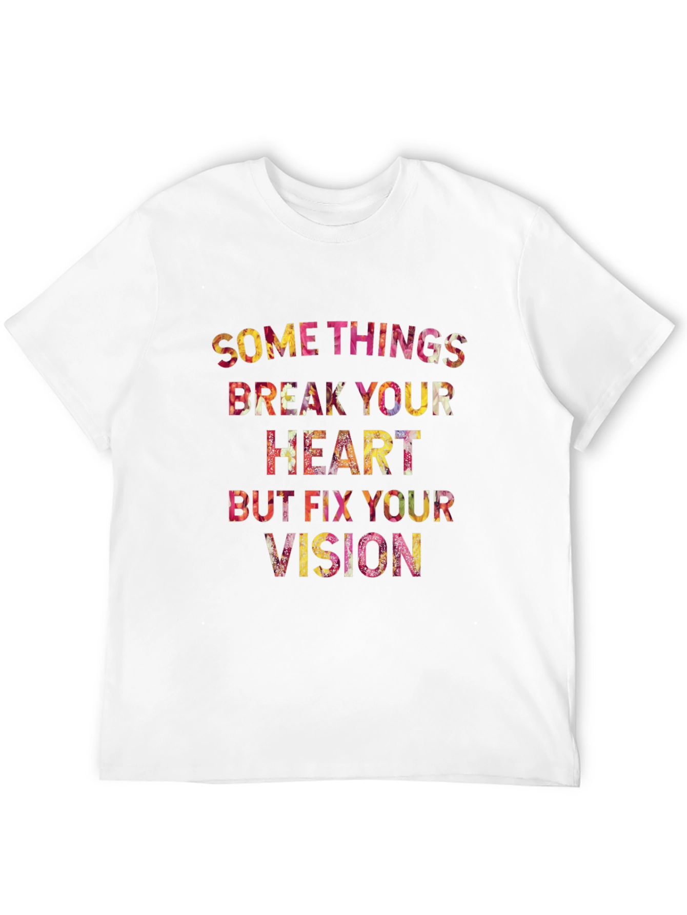 Inspirational Floral Graphic T-Shirt