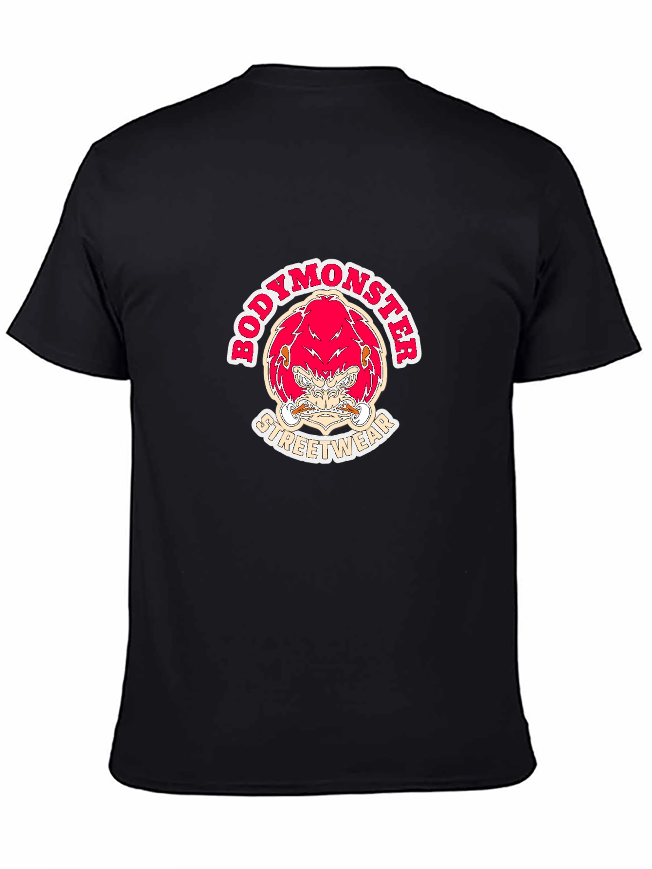 BodyMonster Streetwear Graphic Tee - Black