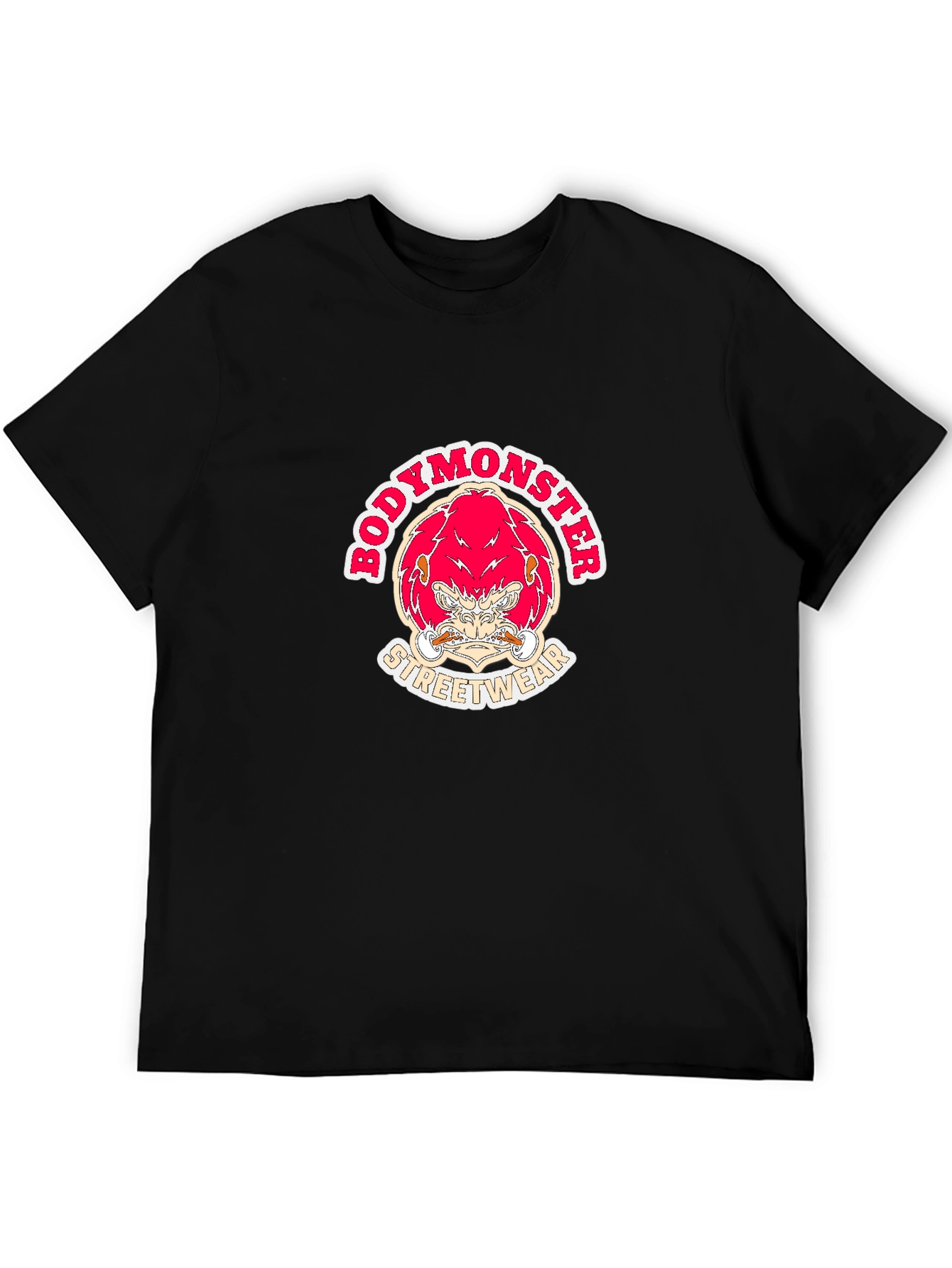 BodyMonster Streetwear Graphic Tee - Black