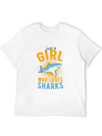 Just A Girl Who Loves Sharks T-Shirt