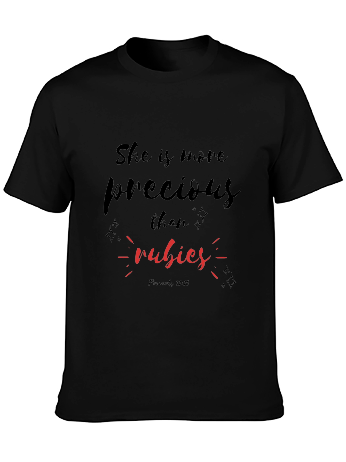 Precious Rubies Black T-Shirt