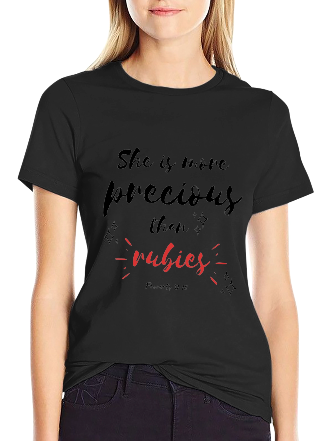 Precious Rubies Black T-Shirt
