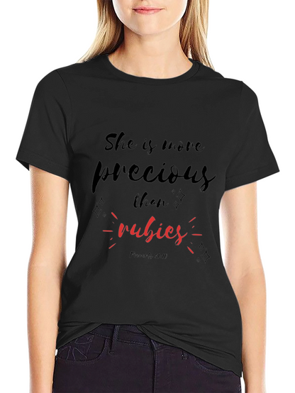 Precious Rubies Black T-Shirt