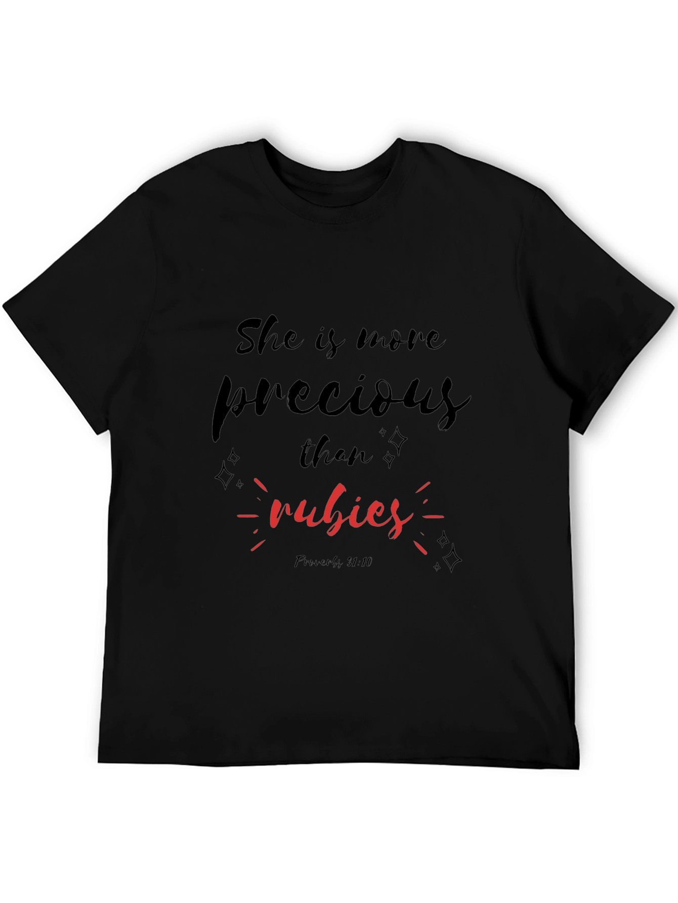 Precious Rubies Black T-Shirt