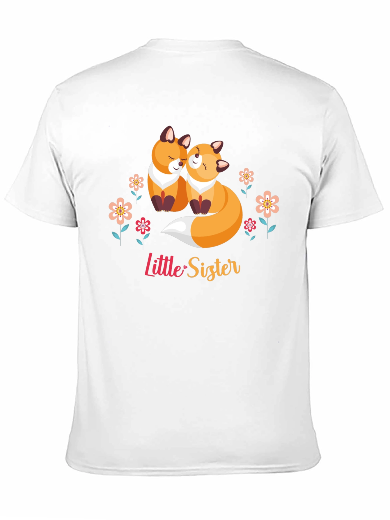 Cute Fox Little Sister Graphic Tee