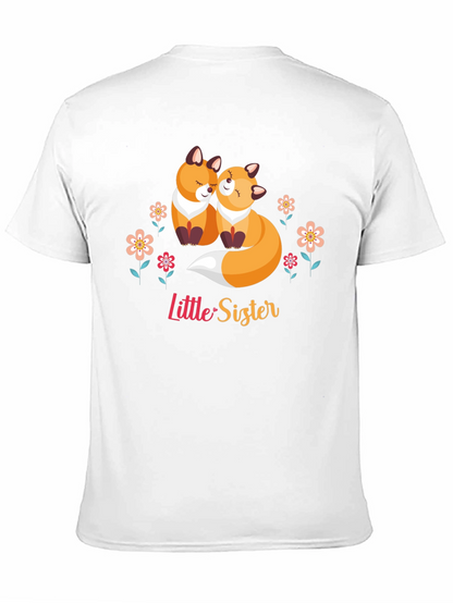 Cute Fox Little Sister Graphic Tee