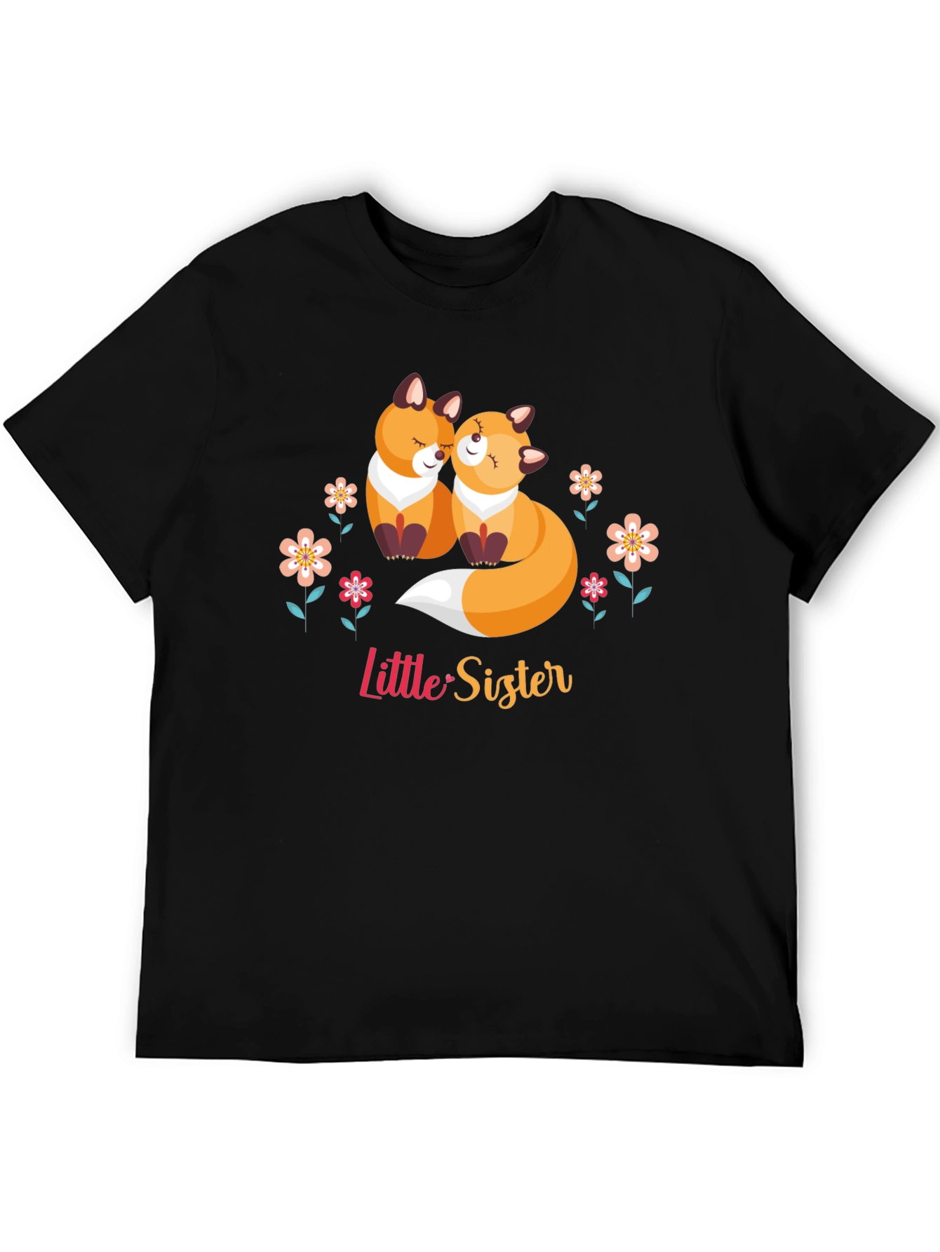 Cute Fox Little Sister Graphic Tee