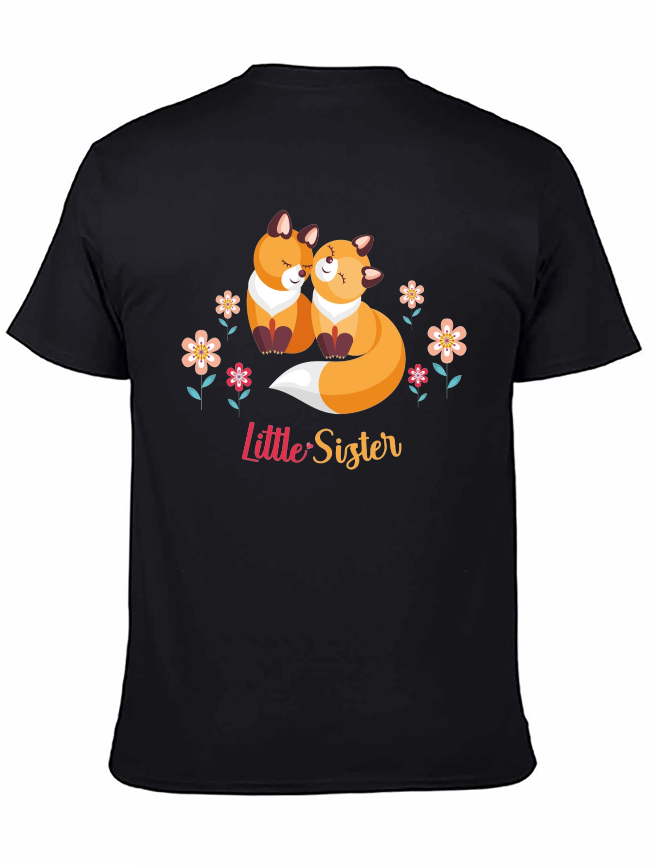 Cute Fox Little Sister Graphic Tee