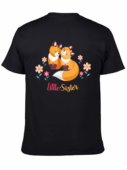 Cute Fox Little Sister Graphic Tee