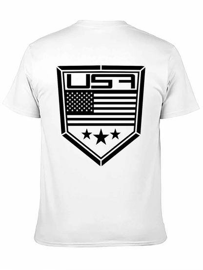 USA American Flag Graphic T-Shirt