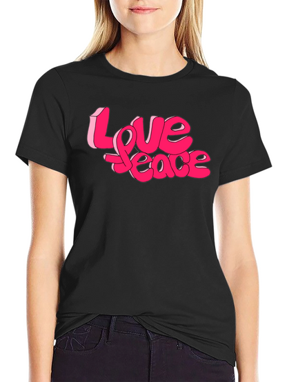 Love Peace Graphic Tee - Retro Style
