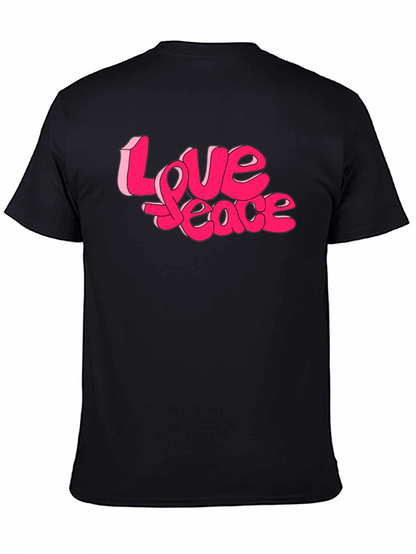 Love Peace Graphic Tee - Retro Style