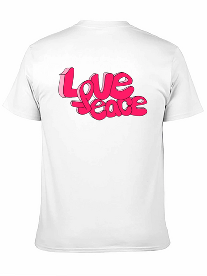 Love Peace Graphic Tee - Retro Style