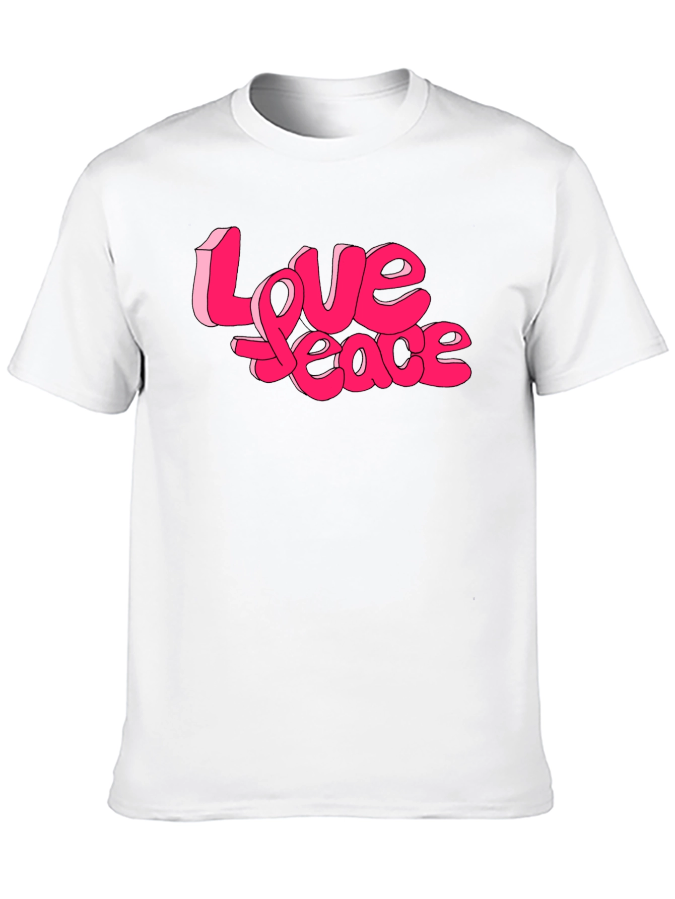 Love Peace Graphic Tee - Retro Style