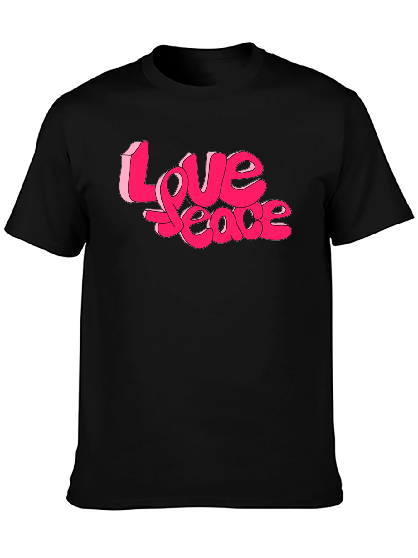 Love Peace Graphic Tee - Retro Style