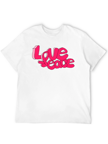 Love Peace Graphic Tee - Retro Style