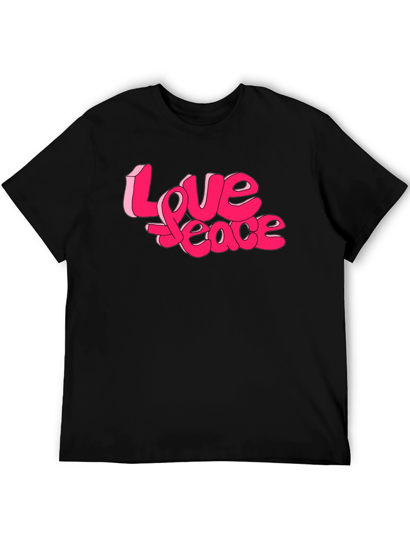 Love Peace Graphic Tee - Retro Style