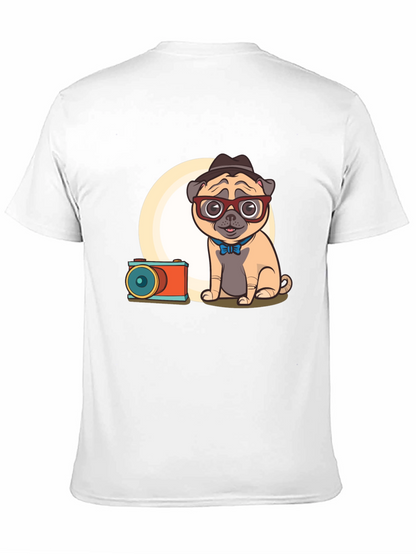 Pug Photographer Graphic T-Shirt - Unisex Cute Design