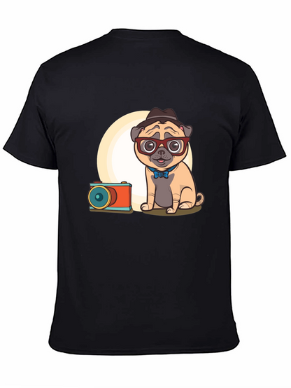 Pug Photographer Graphic T-Shirt - Unisex Cute Design