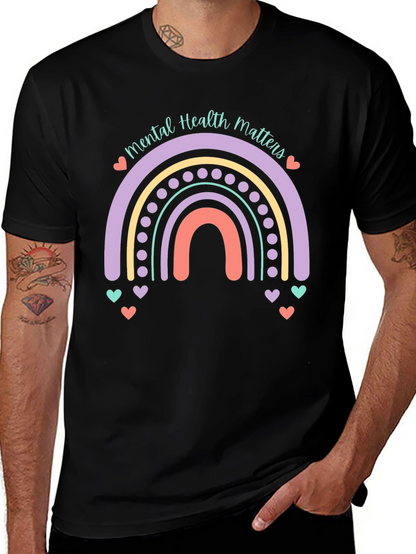 Mental Health Matters Rainbow Graphic Tee
