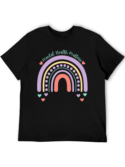 Mental Health Matters Rainbow Graphic Tee