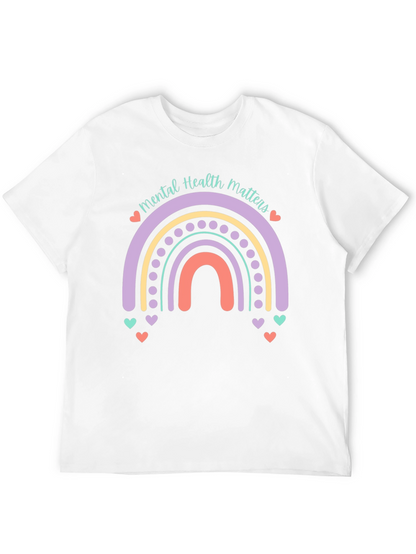 Mental Health Matters Rainbow Graphic Tee