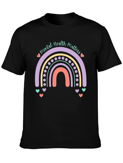 Mental Health Matters Rainbow Graphic Tee