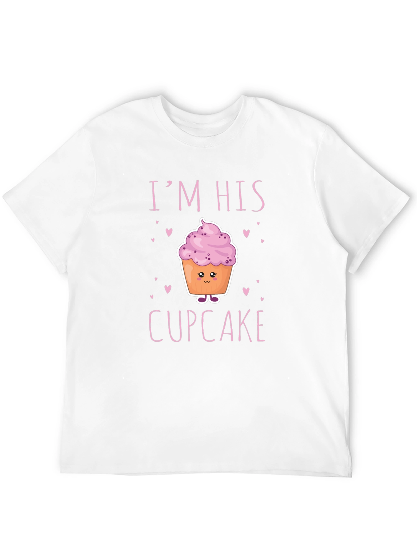 Im His Cupcake Graphic T-Shirt - Novelty Couple Tee