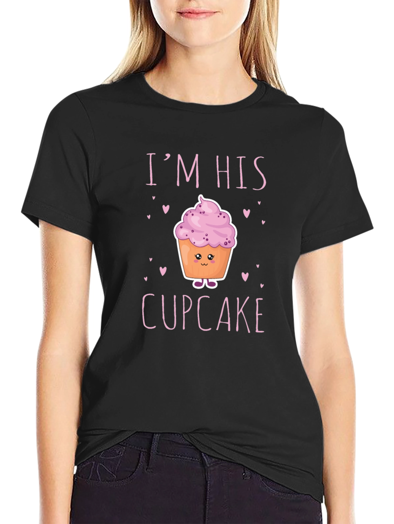 Im His Cupcake Graphic T-Shirt - Novelty Couple Tee