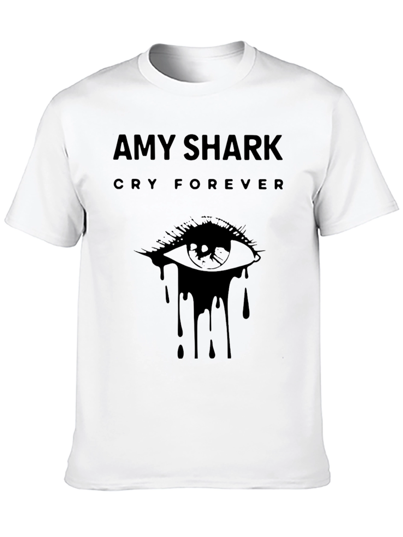 Amy Shark Cry Forever Black Graphic T-Shirt