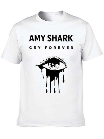 Amy Shark Cry Forever Black Graphic T-Shirt