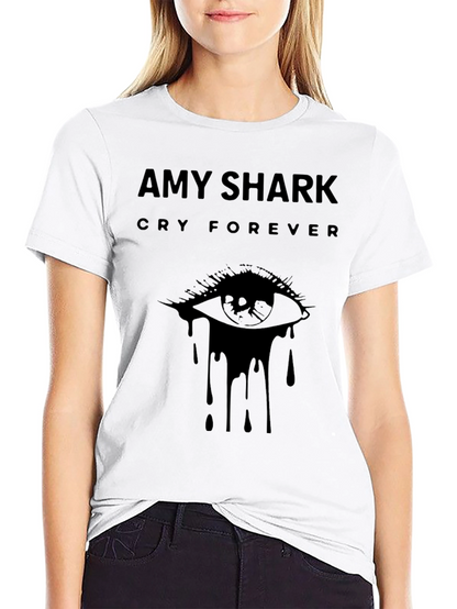 Amy Shark Cry Forever Black Graphic T-Shirt