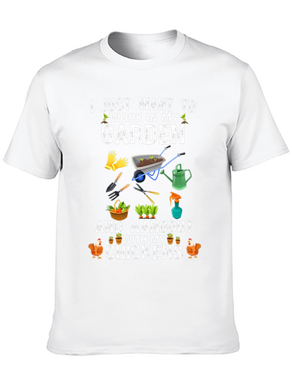 Gardening and Chickens Graphic T-Shirt