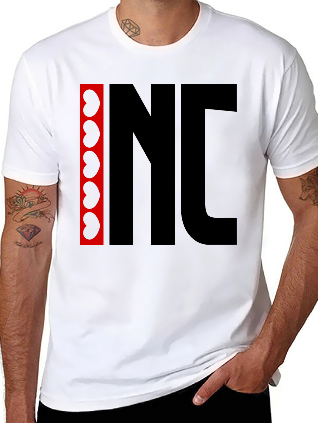 Novelty Graphic Print T-Shirt - Red Kidney Beans