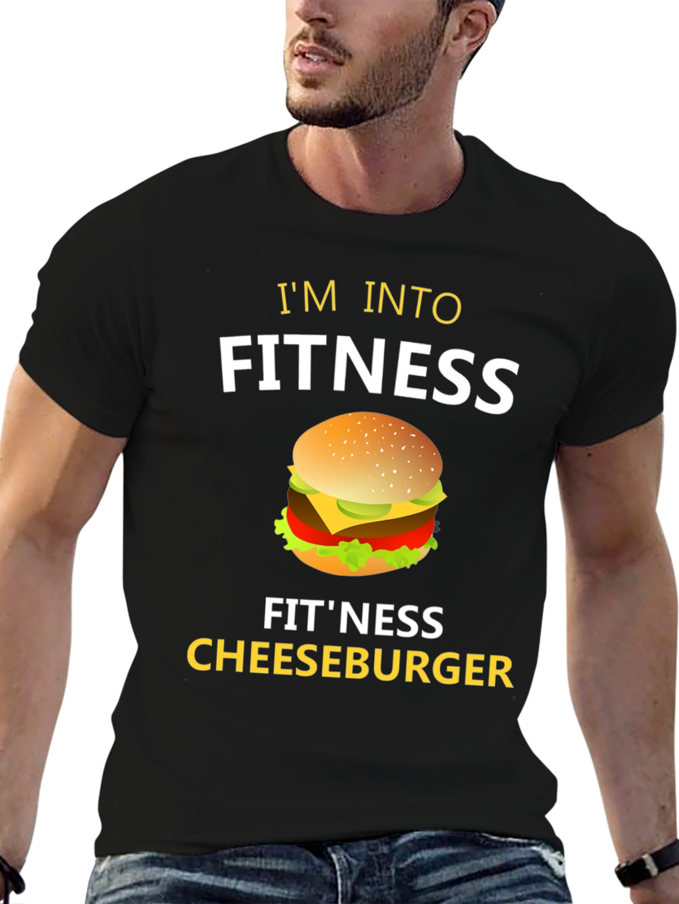 Fitness Cheeseburger Graphic Tee