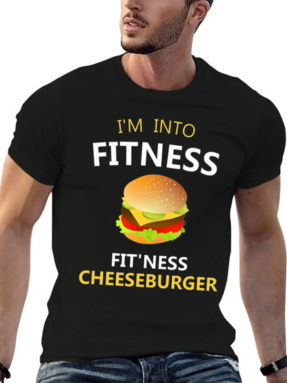 Fitness Cheeseburger Graphic Tee