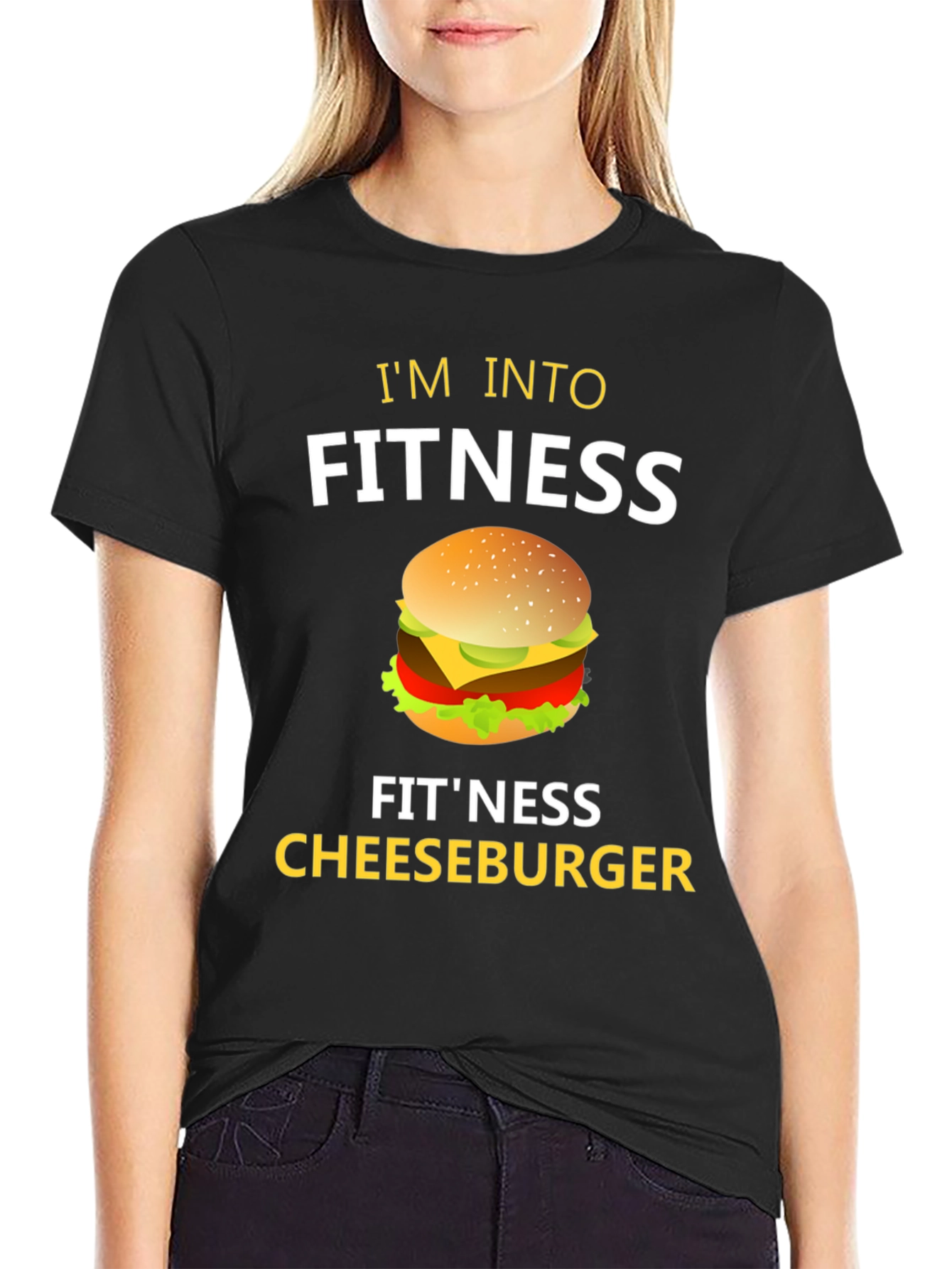 Fitness Cheeseburger Graphic Tee