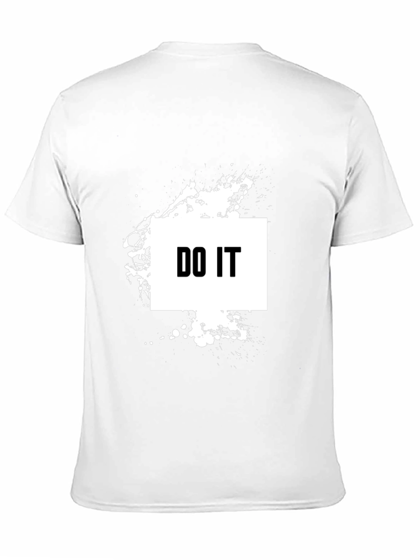 Bold DO IT Graphic Tee - Black Cotton T-Shirt
